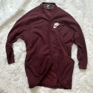 Extra small maroon Nike cardigan